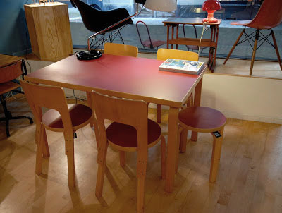 table-chaises-alvar-aalto odile vintage vevey