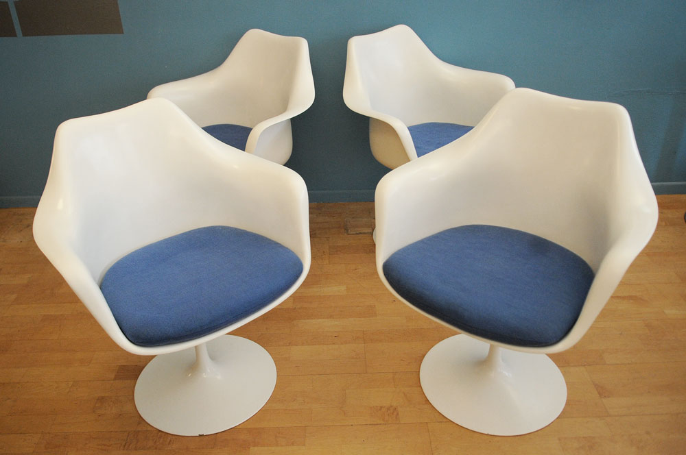 4-fauteuils-tulipe-knoll saarinen odile vintage vevey