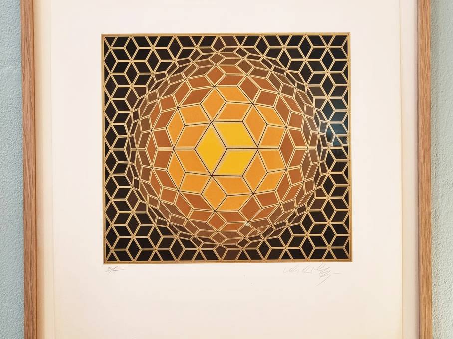 serigraphie-vasarely-hexa-fra-niolc-e.a galerie odile vevey